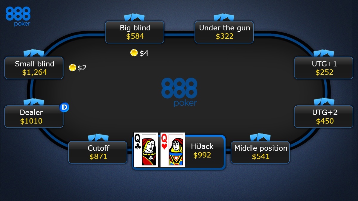 888 poker betting